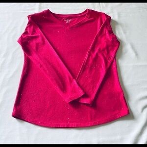COPY - CAT & JACK-GIRLS LONG SLEEVE PINK SHIRT